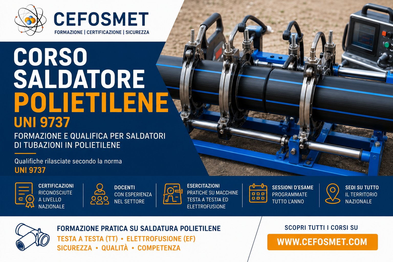 Corso Saldatore Polietilene – UNI 9737