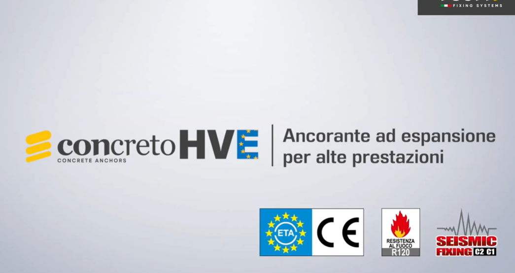 HVE - ancorante per alte prestazioni con espansione a controllo di coppia - certificato ETA-CE