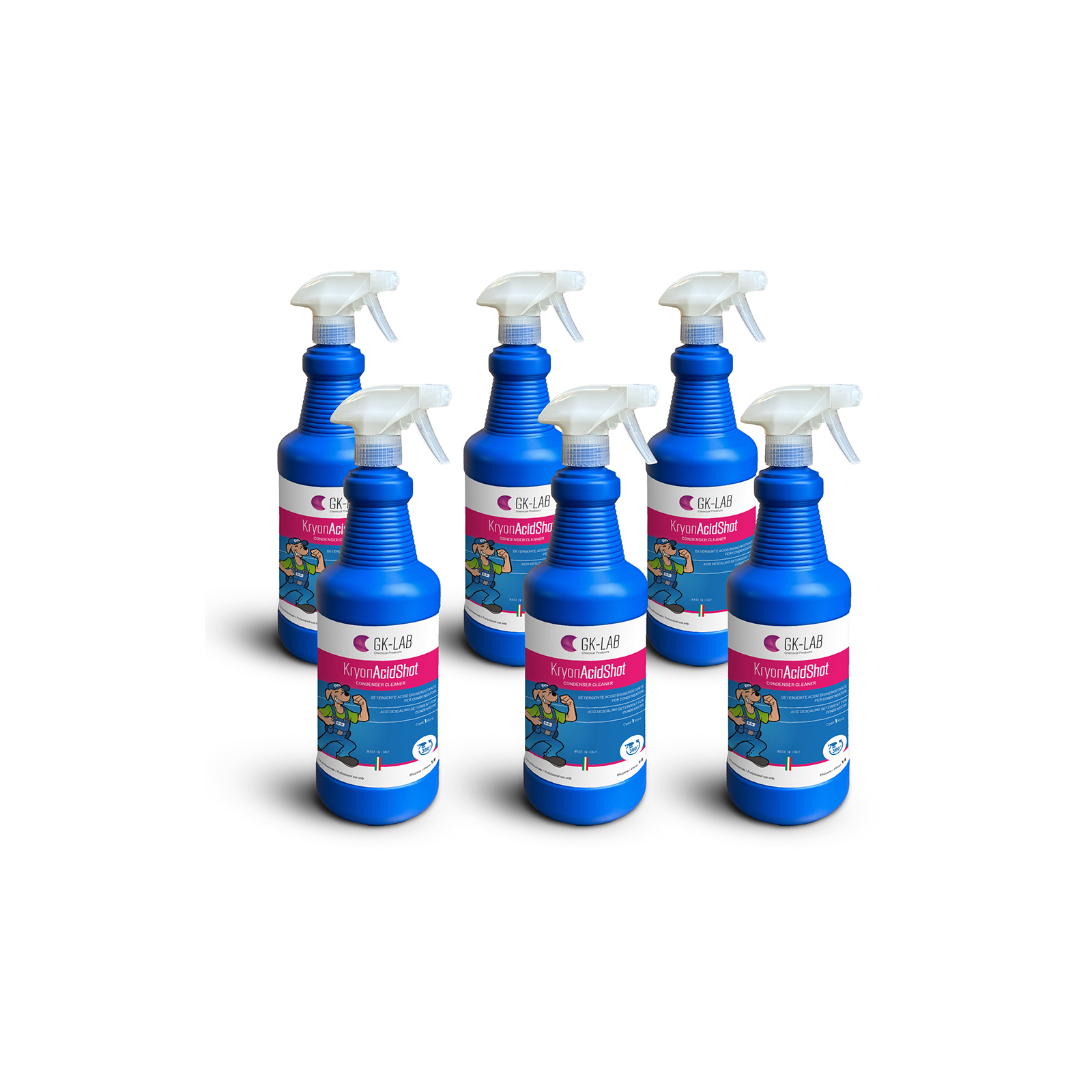 GK-Lab Kryon AcidShot Pulitore e Disincrostante Acido per Condensatori