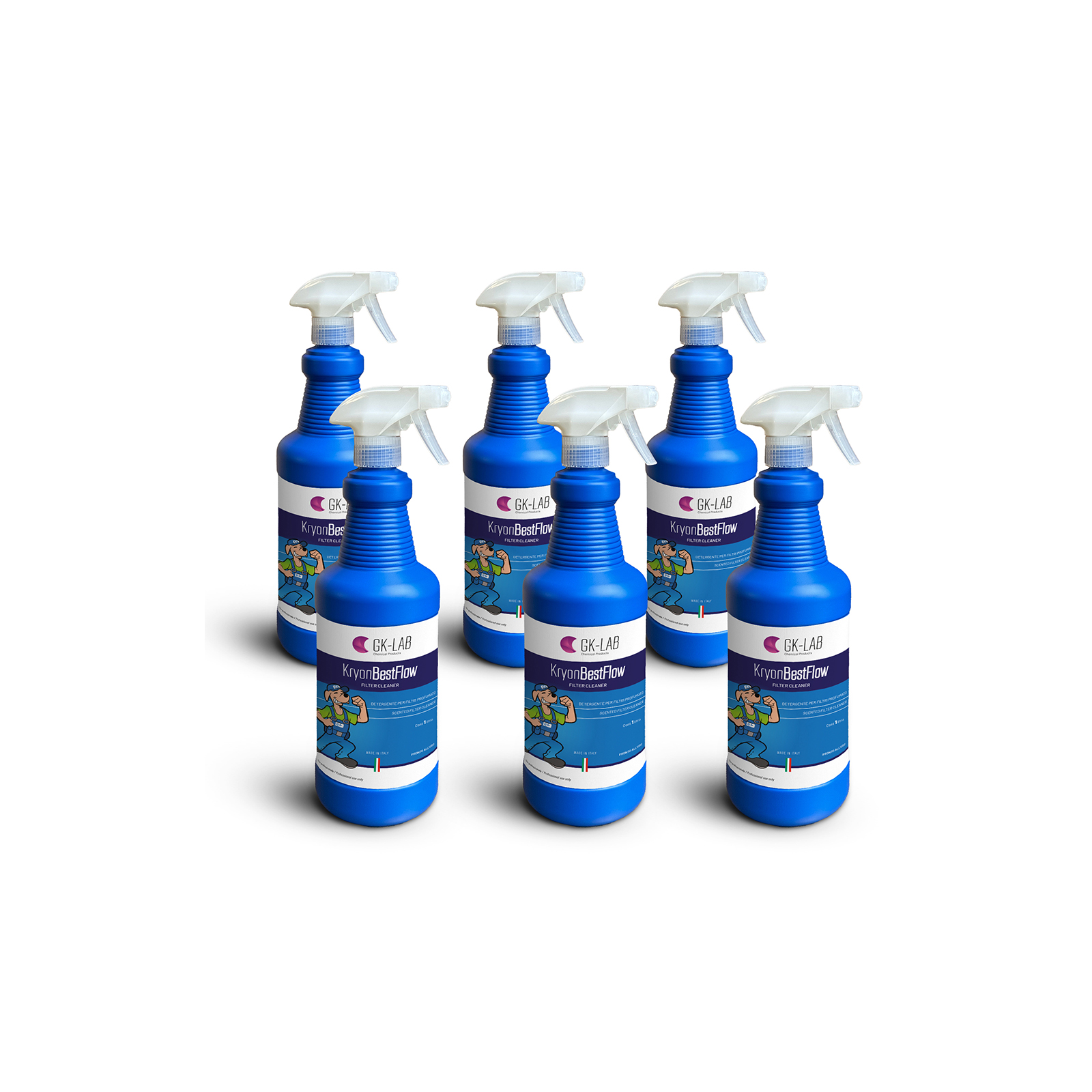 GK-Lab Kryon BestFlow Pulitore Spray per Filtri con Erogatore 360°